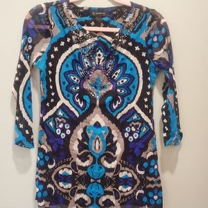 Inc multi-colored with silver embellishment